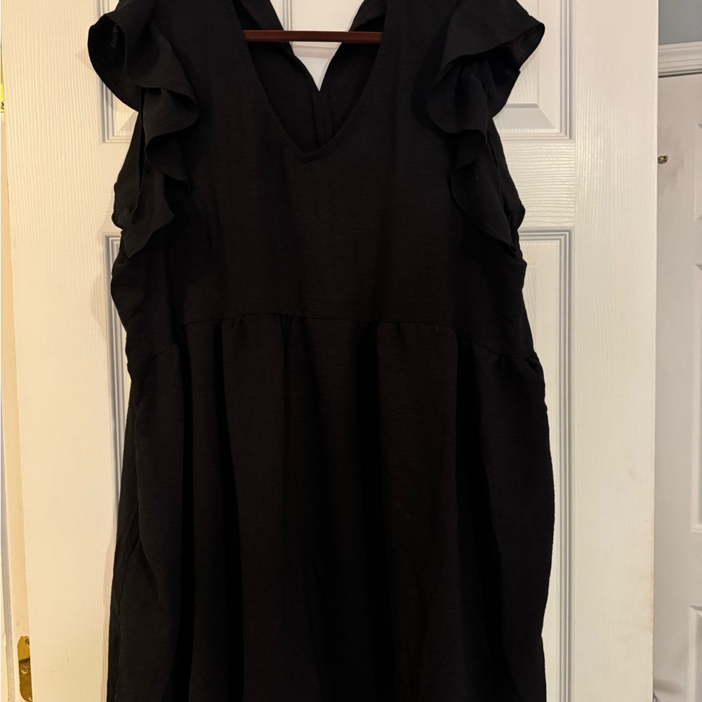 Chic Soul Black Asymmetrical Dress